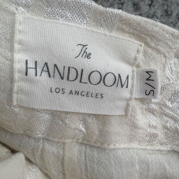The Handloom Los Angeles Lush Short High Waisted Ivory Cotton Made in Turkey S - Picture 12 of 16